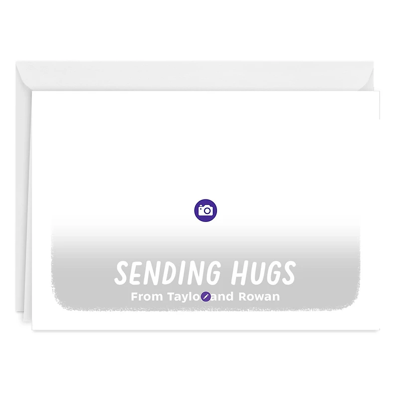 White Frame Horizontal Custom Thinking of You Card for only USD 4.99 | Hallmark