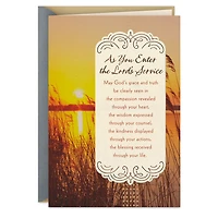 As You Enter the Lord's Service Religious Congratulations Card for only USD 3.99 | Hallmark