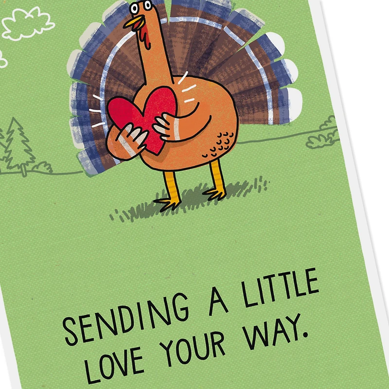 Turkey Sending a Little Love Thanksgiving Card for only USD 3.49 | Hallmark