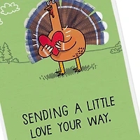 Turkey Sending a Little Love Thanksgiving Card for only USD 3.49 | Hallmark