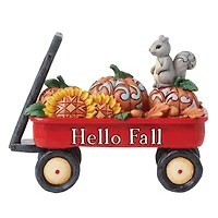 Jim Shore Red Harvest Wagon With Pumpkins Figurine, 4.33" H for only USD 44.99 | Hallmark