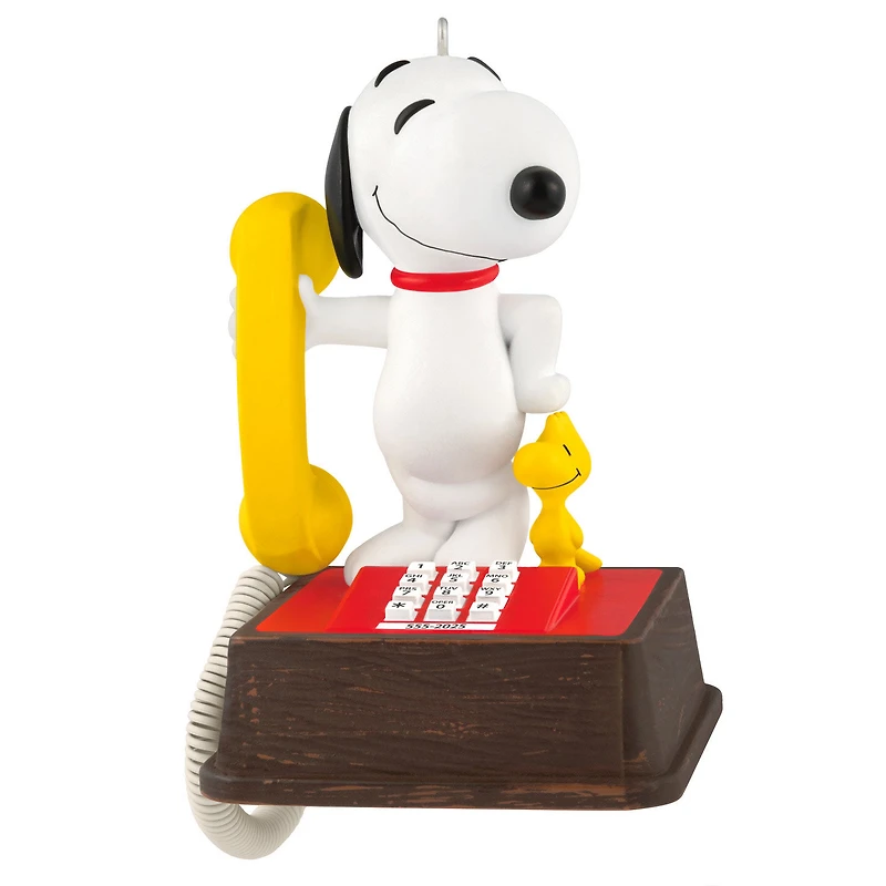 Peanuts® 75th Anniversary Hello, Snoopy! Ornament With Sound for only USD 37.99 | Hallmark