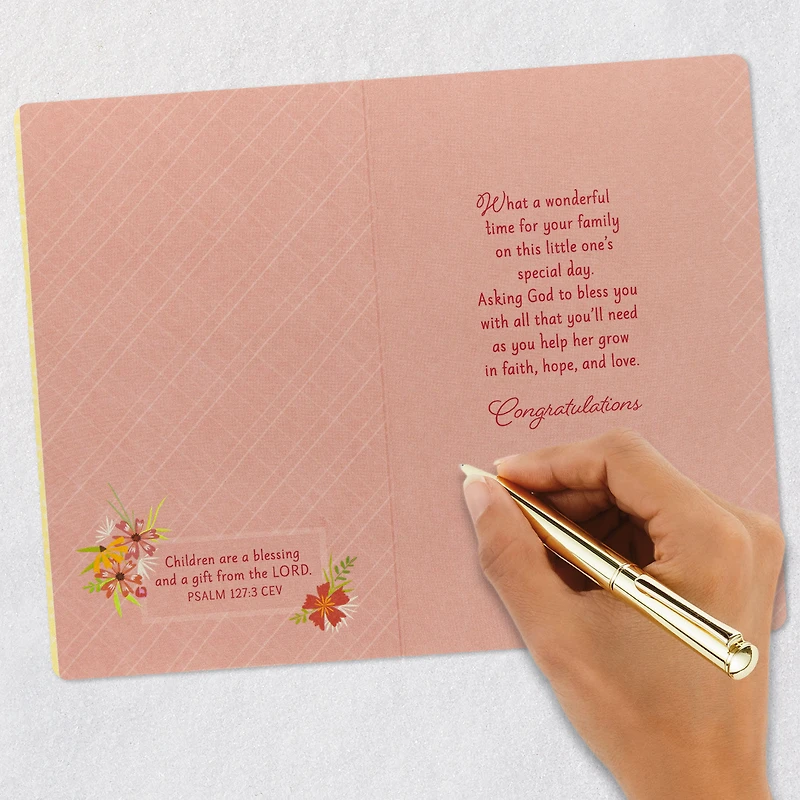Faith, Hope and Love Religious Christening Card for Baby Girl for only USD 4.99 | Hallmark