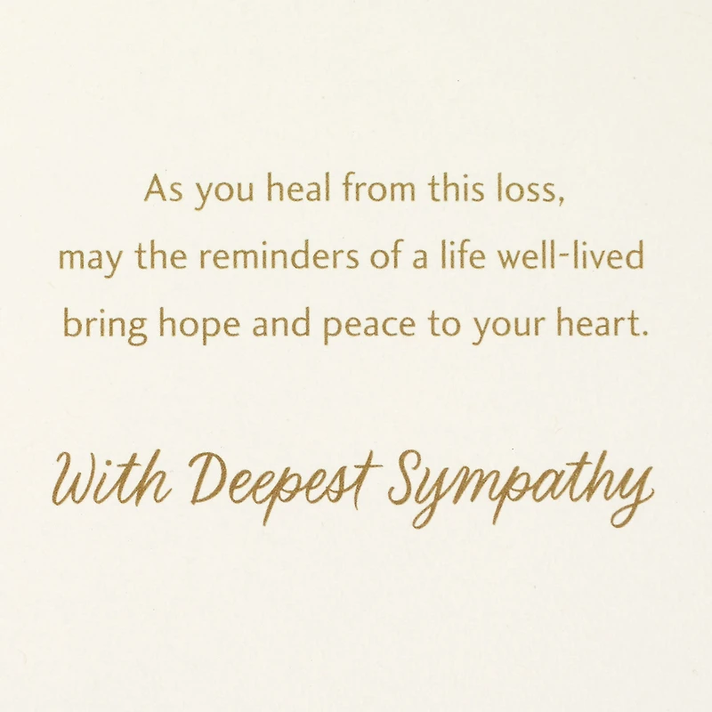 A Life Well-Lived Sympathy Card for only USD 5.99 | Hallmark