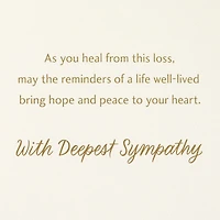 A Life Well-Lived Sympathy Card for only USD 5.99 | Hallmark