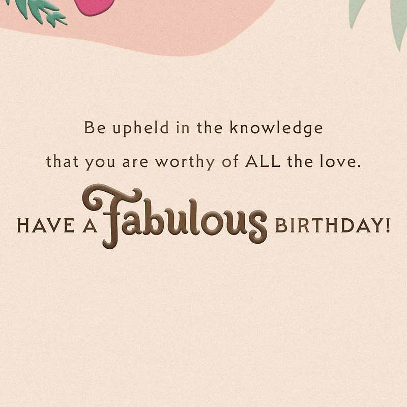 Sis, You're Worthy of All the Love Birthday Card for Her for only USD 4.99 | Hallmark
