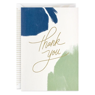 Blue and Green Brushstroke Thank You Card for only USD 5.99 | Hallmark
