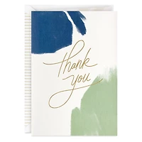 Blue and Green Brushstroke Thank You Card for only USD 5.99 | Hallmark