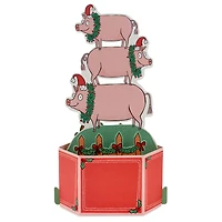 Deck the Hogs Funny 3D Pop-Up Christmas Card for only USD 7.99 | Hallmark