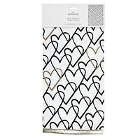 Black and Gold Heart Doodles Tea Towel, 18x24 for only USD 14.99 | Hallmark