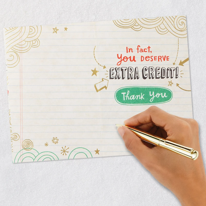 You Deserve Extra Credit Thank-You Card for Teacher for only USD 4.59 | Hallmark