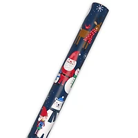 Santa and Friends on Navy Jumbo Christmas Wrapping Paper Roll, 90 sq. ft. for only USD 9.99 | Hallmark