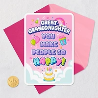 You Make People So Happy Birthday Card for Great-Granddaughter for only USD 2.99 | Hallmark