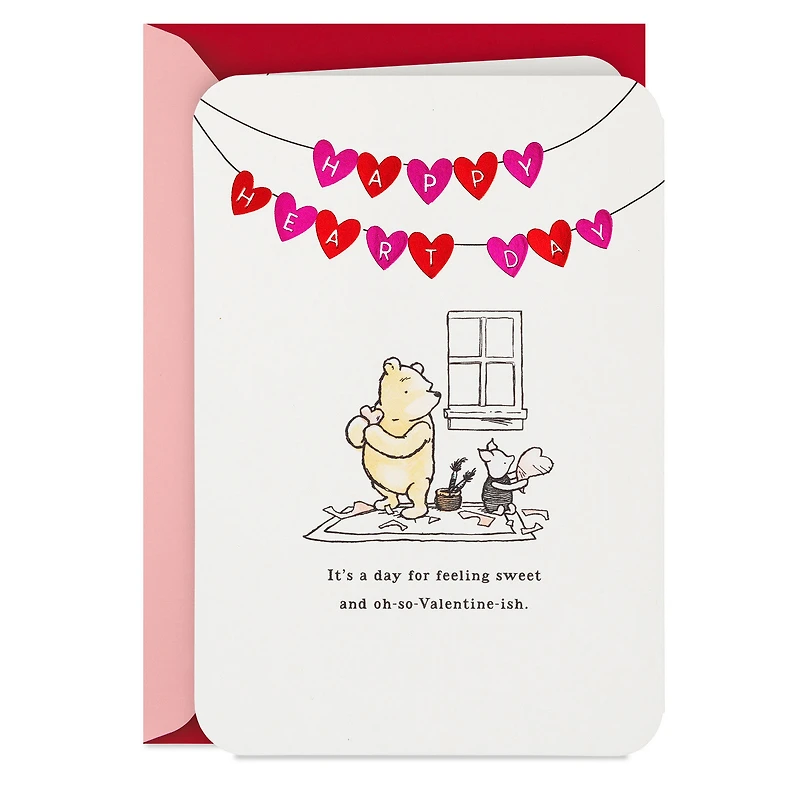 Disney Winnie the Pooh Happy Heart Day Valentine's Day Card for only USD 2.99 | Hallmark