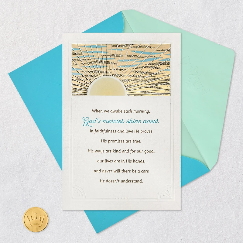 God's Mercies Shine Anew Religious Encouragement Card for only USD 6.59 | Hallmark