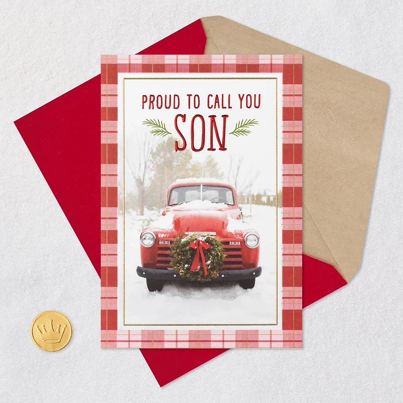 Proud to Call You Son Christmas Card for only USD 5.99 | Hallmark
