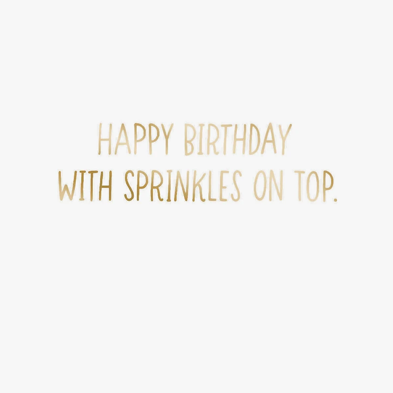 Rainbow Sprinkles Donut Gift Card Greeting Funny Birthday Card for only USD 4.99 | Hallmark