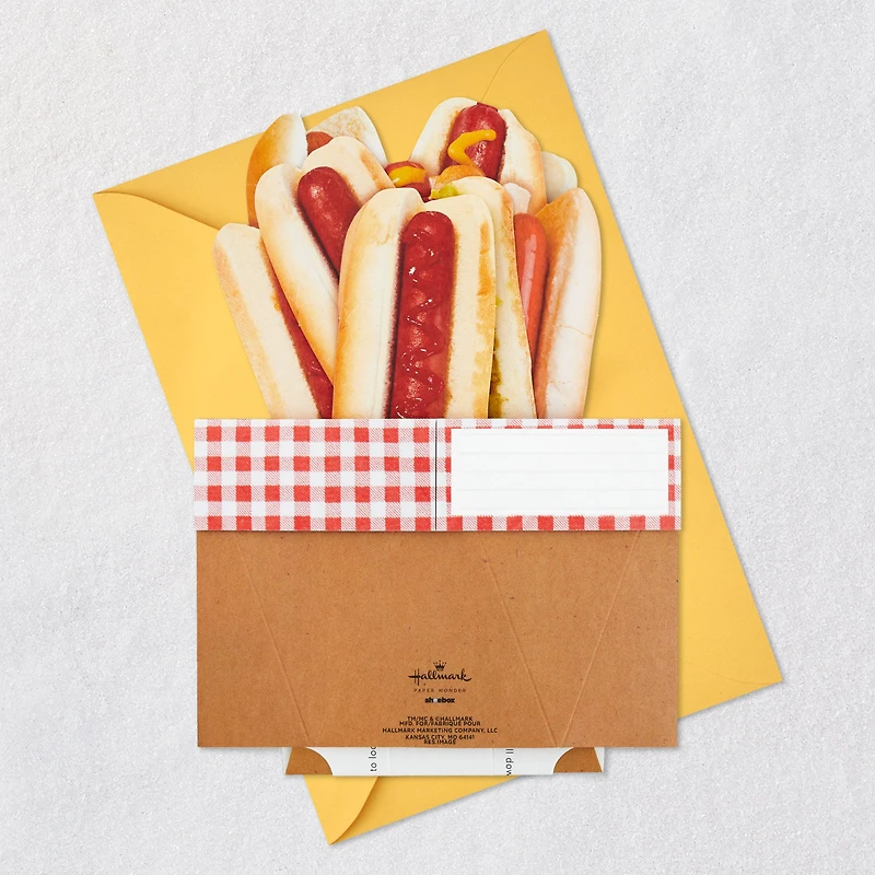 Hope Today Is a Real Wiener Hot Dog Bouquet Funny 3D Pop-Up Card for only USD 7.99 | Hallmark