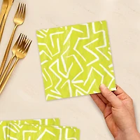 Zig-Zag Stripe on Yellow Dinner Napkins, Pack of 20 for only USD 4.99 | Hallmark