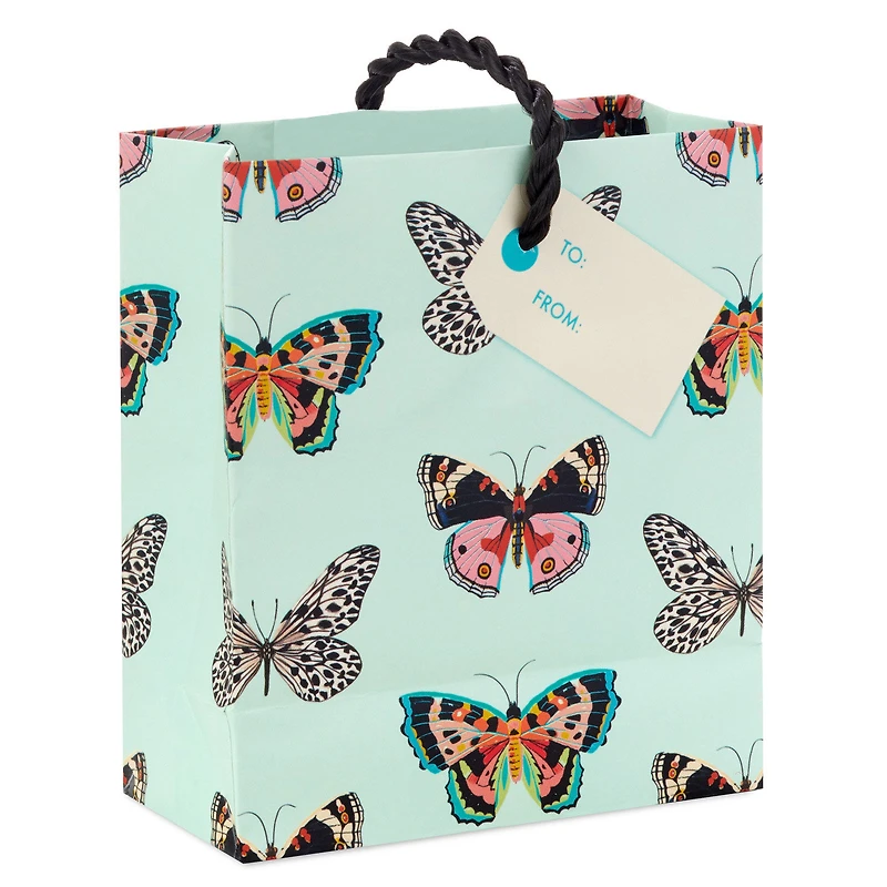 4.6" Butterflies on Mint Gift Card Holder Mini Bag for only USD 2.49 | Hallmark