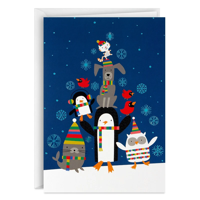 UNICEF Cute Critter Pyramid Boxed Christmas Cards, Pack of 12 for only USD 12.50 | Hallmark