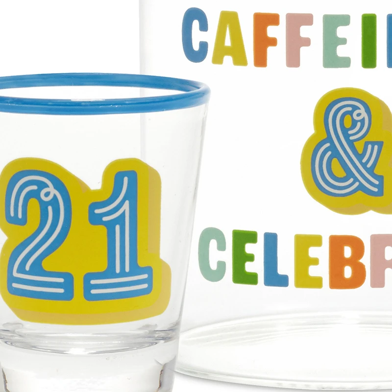 Glass 21st Birthday Mug and Shot Glass Bundle for only USD 19.99 | Hallmark
