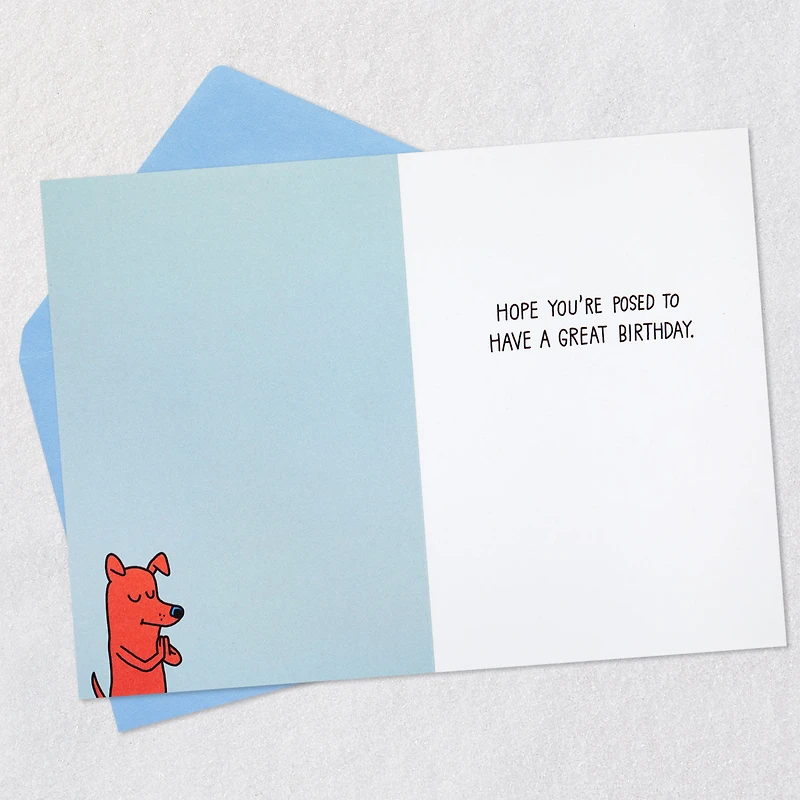 Dogs Doing Yoga Poses Funny Birthday Card for only USD 4.49 | Hallmark