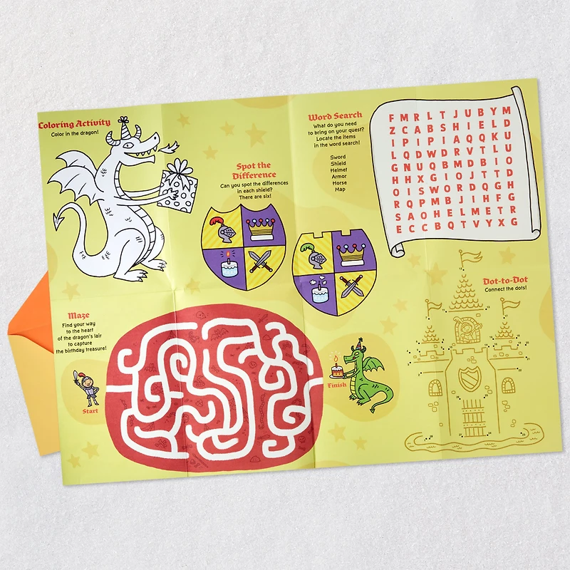 Once Upon a Time Birthday Card for Boy With Activity Sheet for only USD 4.99 | Hallmark