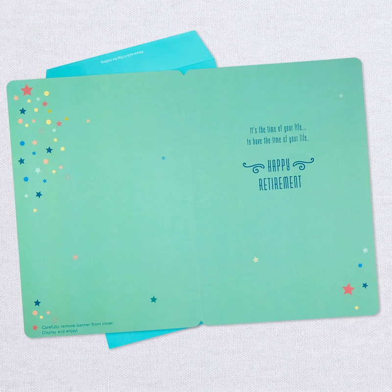 16" Retired and Admired Jumbo Retirement Card With Banner for only USD 12.99 | Hallmark