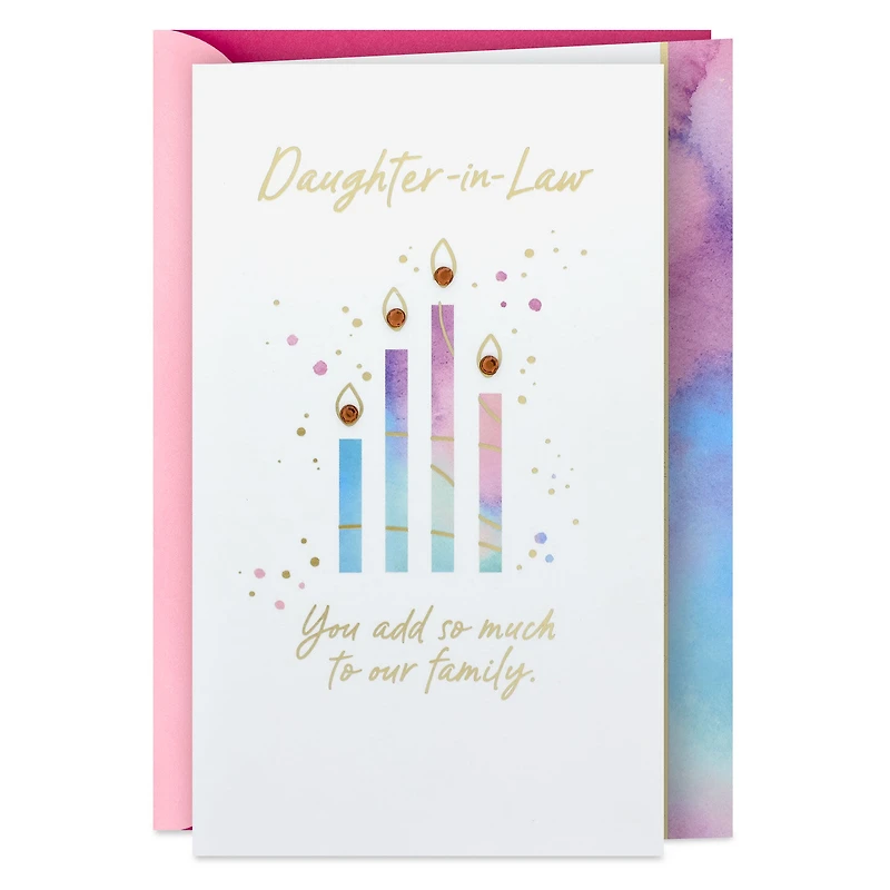 We're Lucky to Call You Family Birthday Card for Daughter-in-Law for only USD 6.59 | Hallmark