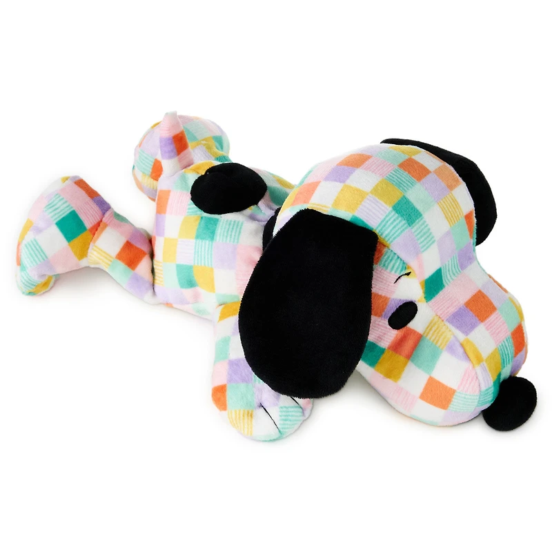 Peanuts® Pastel Patchwork Floppy Snoopy Plush, 11" L for only USD 18.99 | Hallmark