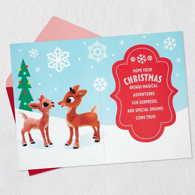 Rudolph the Red-Nosed Reindeer® Glow Time Musical Christmas Card With Light for only USD 9.59 | Hallmark