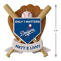 MLB Los Angeles Dodgers™ Baseball Personalized Ornament