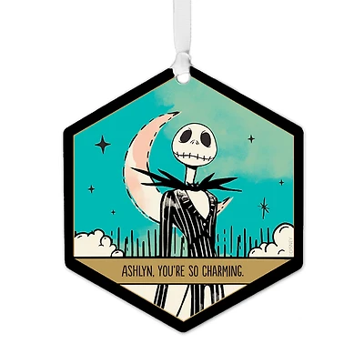 Disney Tim Burton's The Nightmare Before Christmas Metal Personalized Ornament, Custom Text for only USD 18.99 | Hallmark