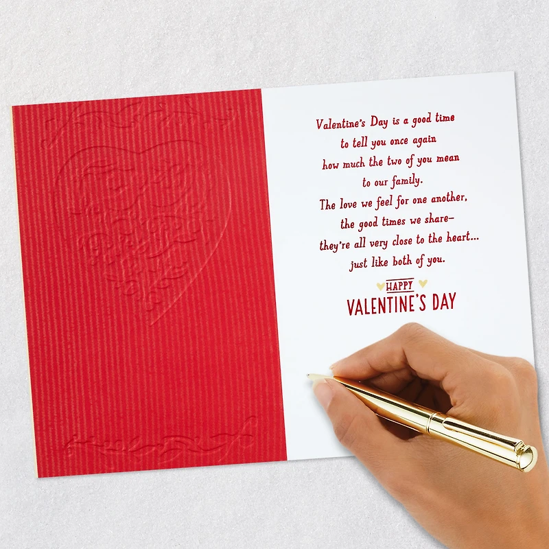 You Mean So Much to Our Family Valentine's Day Card for Son and Daughter-in-Law for only USD 4.79 | Hallmark