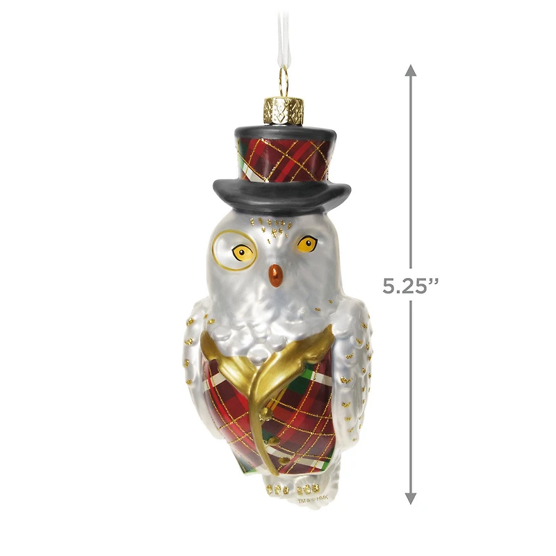 Dapper Owl Glass Ornament for only USD 30.99 | Hallmark