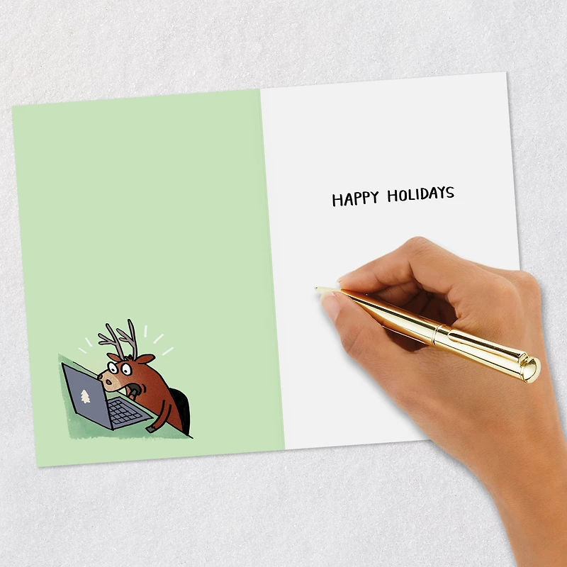 Hacker the Reindeer Funny Christmas Card for only USD 3.69 | Hallmark