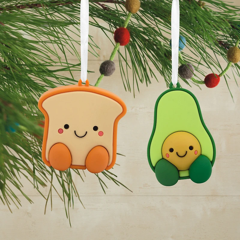 Better Together Avocado and Toast Magnetic Hallmark Ornaments, Set of 2 for only USD 11.49 | Hallmark