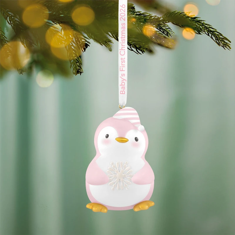 Baby Girl's First Christmas Penguin 2026 Ornament for only USD 23.99 | Hallmark