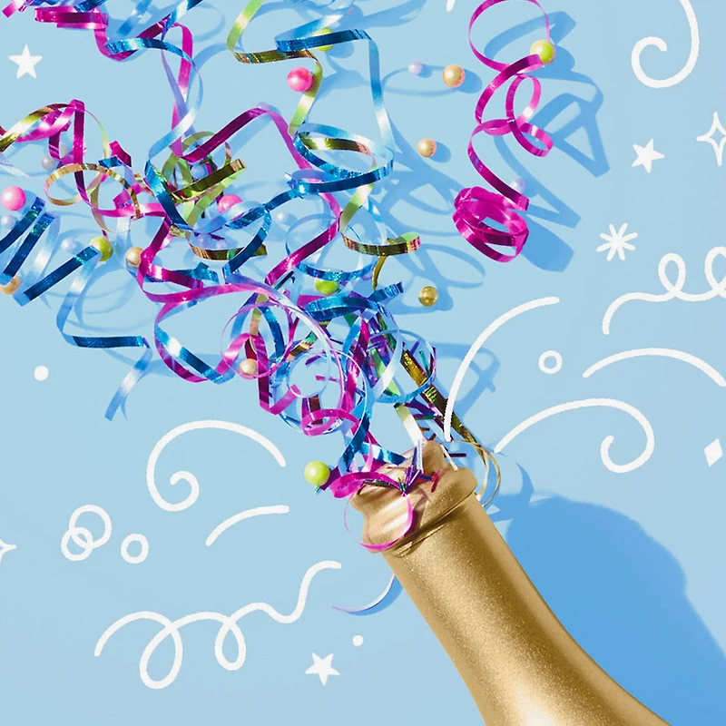 Champagne Bottle and Confetti Streamers Congratulations Card for only USD 2.99 | Hallmark