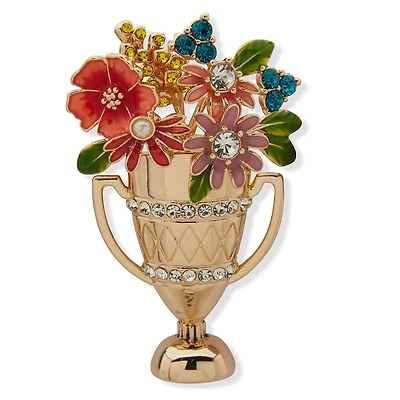Kentucky Roses Gold Metal Trophy Pin With Enamel and Crystal Flowers for only USD 20.00 | Hallmark