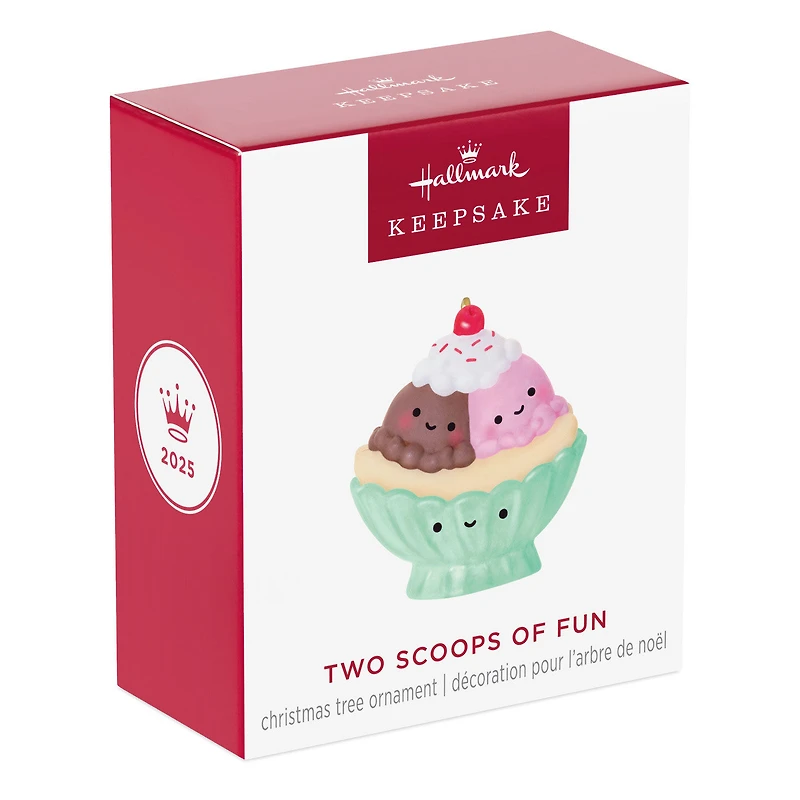 Mini Two Scoops of Fun Ornament, 0.75" for only USD 12.99 | Hallmark