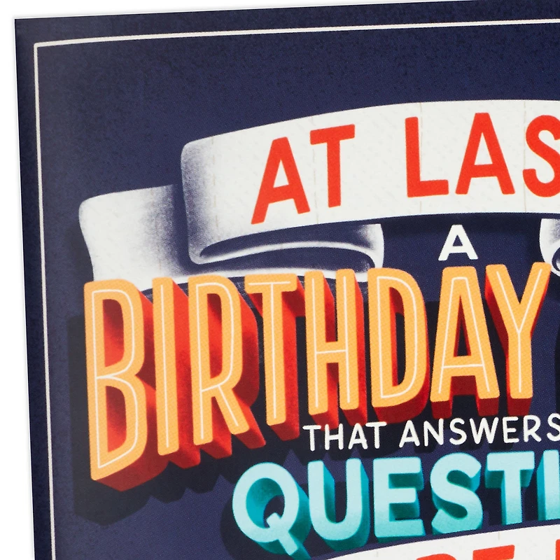 Any Other Questions Funny Pop-Up Birthday Card With Sound for only USD 10.99 | Hallmark