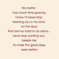 Always Together, Baby Romantic Love Card for only USD 3.59 | Hallmark