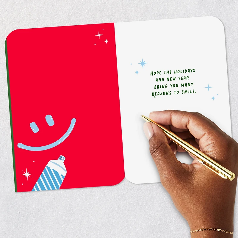 Making Spirits and Teeth So Bright Christmas Card for Dentist or Dental Hygienist for only USD 3.99 | Hallmark