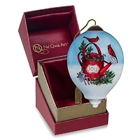 Ne'Qwa Art Cardinals on Watering Can Glass Christmas Ornament for only USD 35.00 | Hallmark