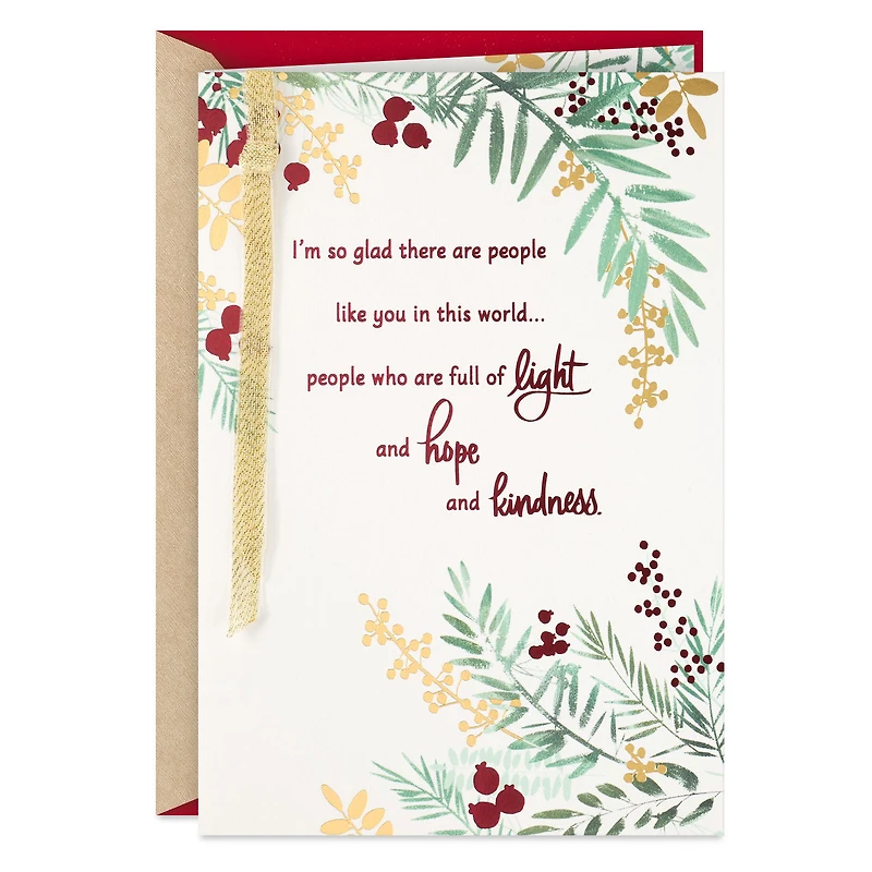 You Bring Light, Hope and Kindness Christmas Card for only USD 6.99 | Hallmark