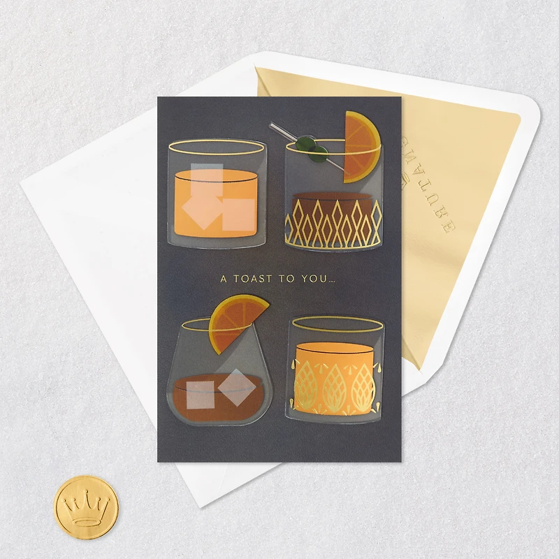 A Toast to You Birthday Card for only USD 8.59 | Hallmark