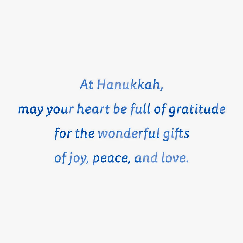 The Gifts of Joy, Peace and Love Hanukkah Card for only USD 3.99 | Hallmark
