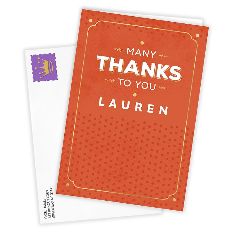 Personalized Many Thanks to You Thank-You Card for only USD 4.99 | Hallmark